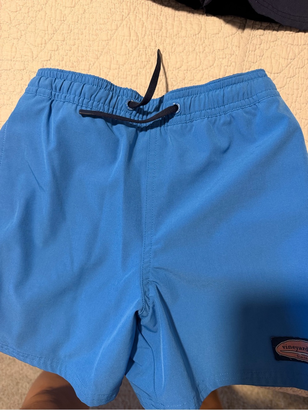 Vineyard Vines Bright Blue Kids Swim Trunks